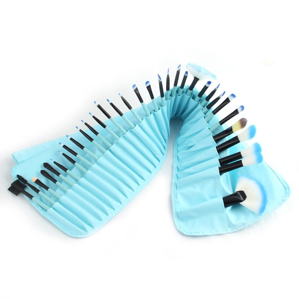 KIT 32 PINCÉIS DE MAQUIAGEM PRO - PROFISSIONAL ( COM CASE ) DA VANDER