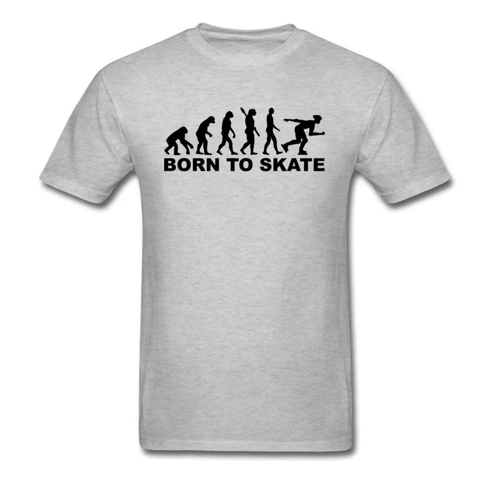 CAMISETA ESPORTIVA PATINADORES - INLINE SKATER T-SHIRT BORN TO SKATE T-SHIRT UNISSEX