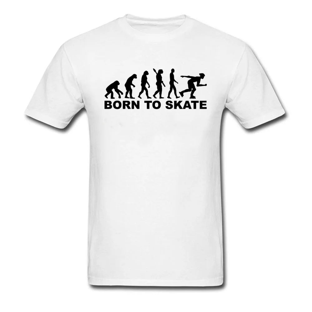 CAMISETA ESPORTIVA PATINADORES - INLINE SKATER T-SHIRT BORN TO SKATE T-SHIRT UNISSEX