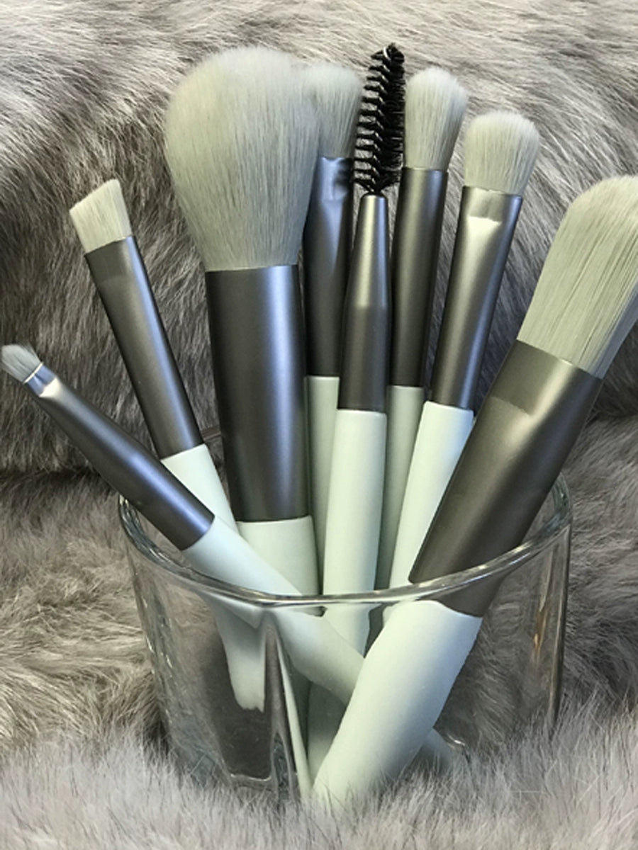 KIT DE 8 PINCÉIS DE MAQUIAGEM ROSA - PRONTA ENTREGA