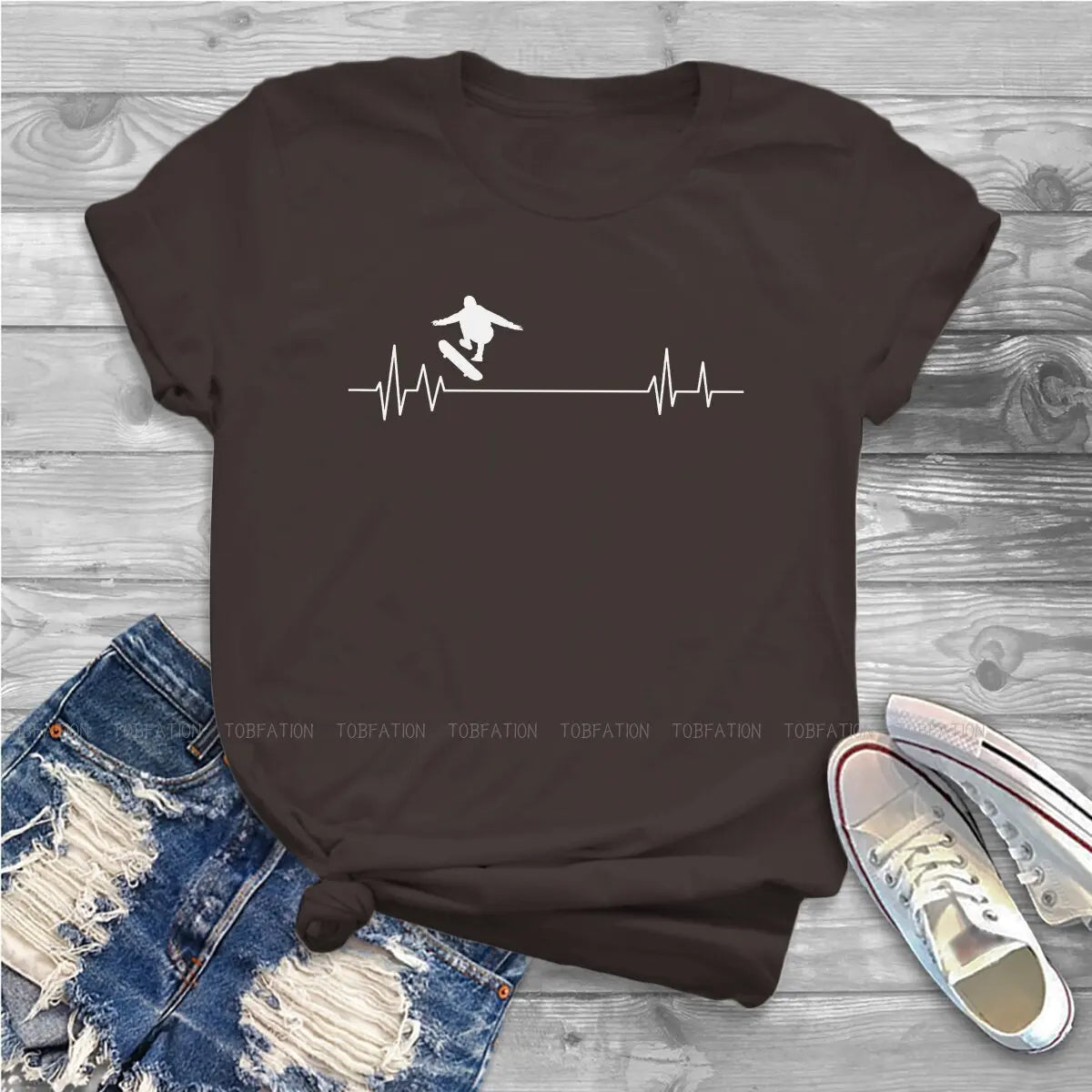 CAMISETA ALGODÃO TEMA ESPORTIVO SKATE - SKATEBOARDING