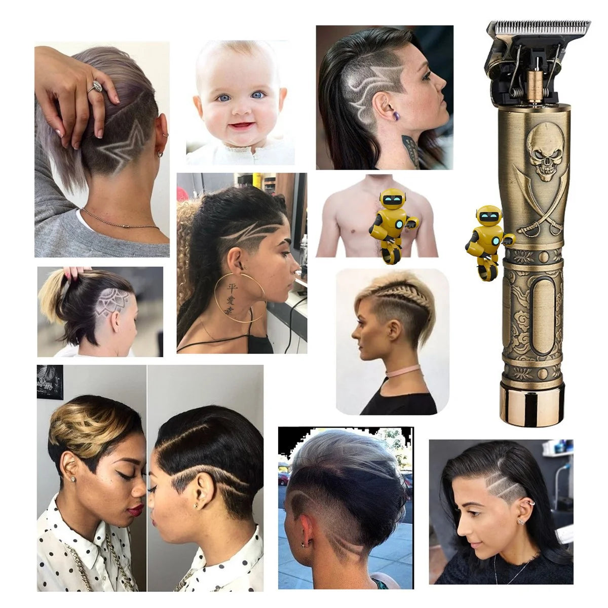 MÁQUINA DE APARADOR DE CABELO PROFISSIONAL DE CABELO T9 APARADOR ELÉTRICO PARA HOMEM BARBER DE CORTE DE CABELO HOMEM OU MULHER