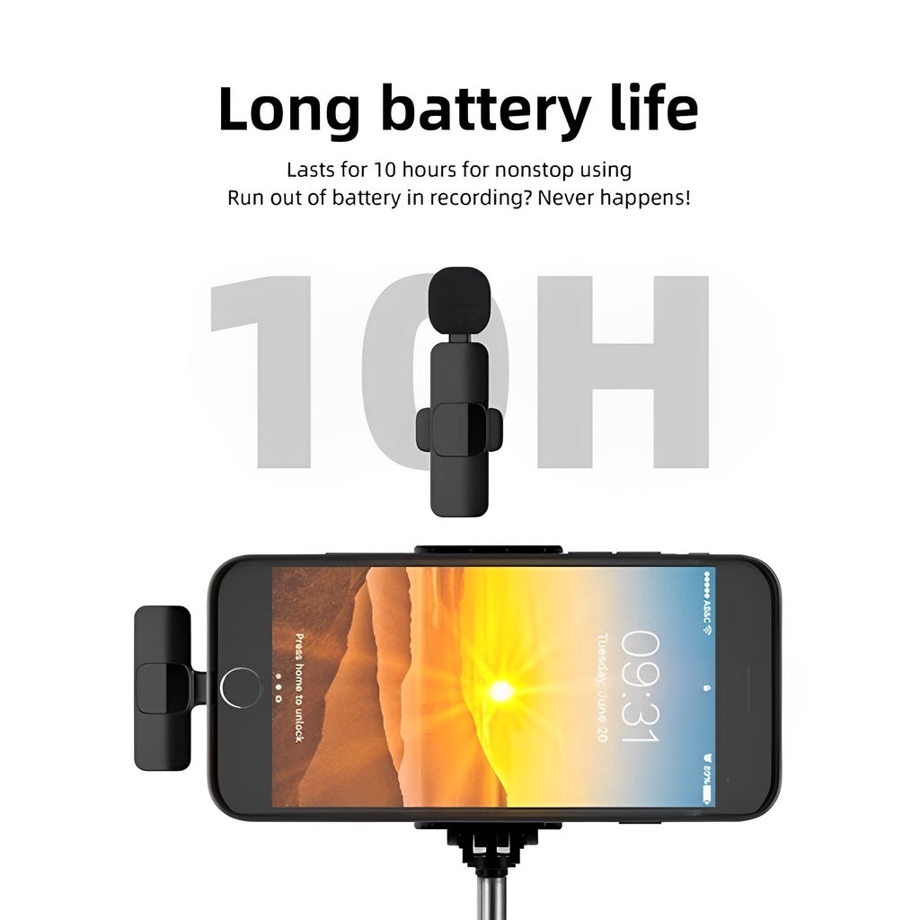 MICROFONE DE LAPELA SEM FIO IOS