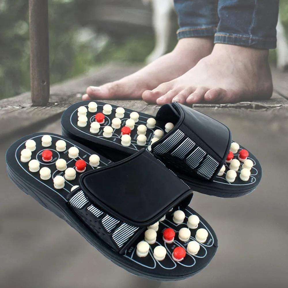 CHINELO MASSAGEADOR ORTOPÉDICO TERAPÊUTICO CONFORTÁVEL PONTOS DE PRESSÃO ROTATIVOS ALÍVIO REFLEXOLOGIA