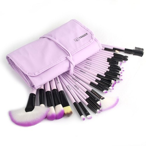 KIT 32 PINCÉIS DE MAQUIAGEM PRO - PROFISSIONAL ( COM CASE ) DA VANDER