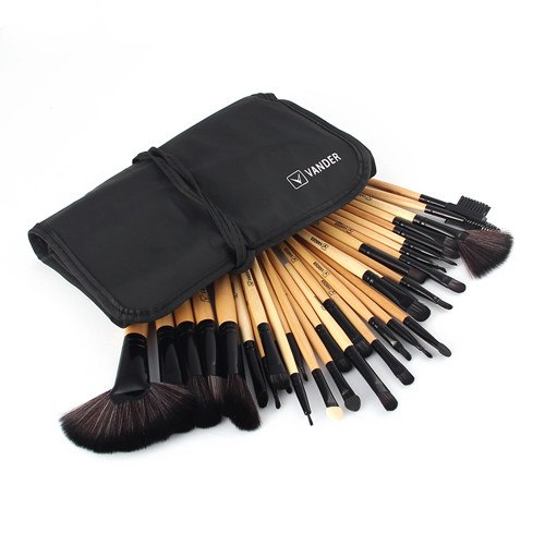 KIT 32 PINCÉIS DE MAQUIAGEM PRO - PROFISSIONAL ( COM CASE ) DA VANDER