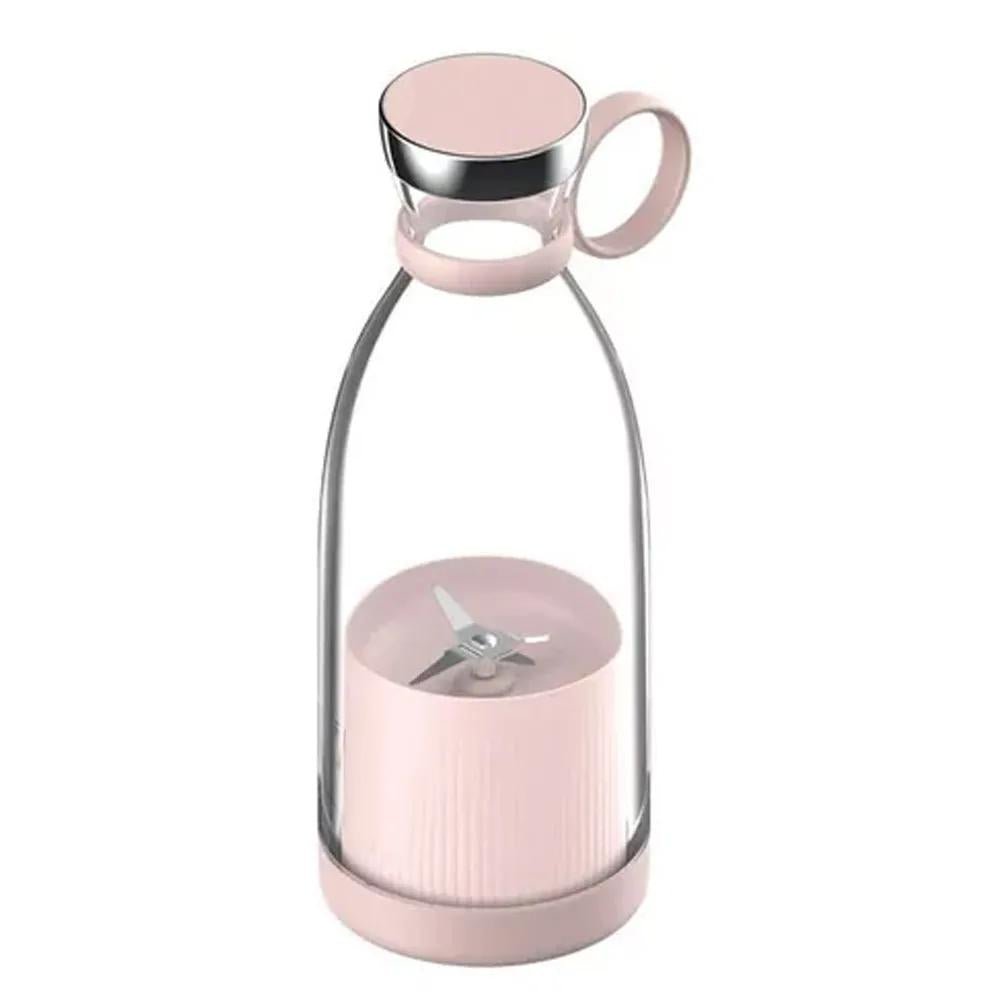 GARRAFA MINI JUICER LIQUIDIFICADOR ELÉTRICO PORTÁTIL RECARREGÁVEL - COPO 350 ML - MIXER SHAKE - MISTURADOR