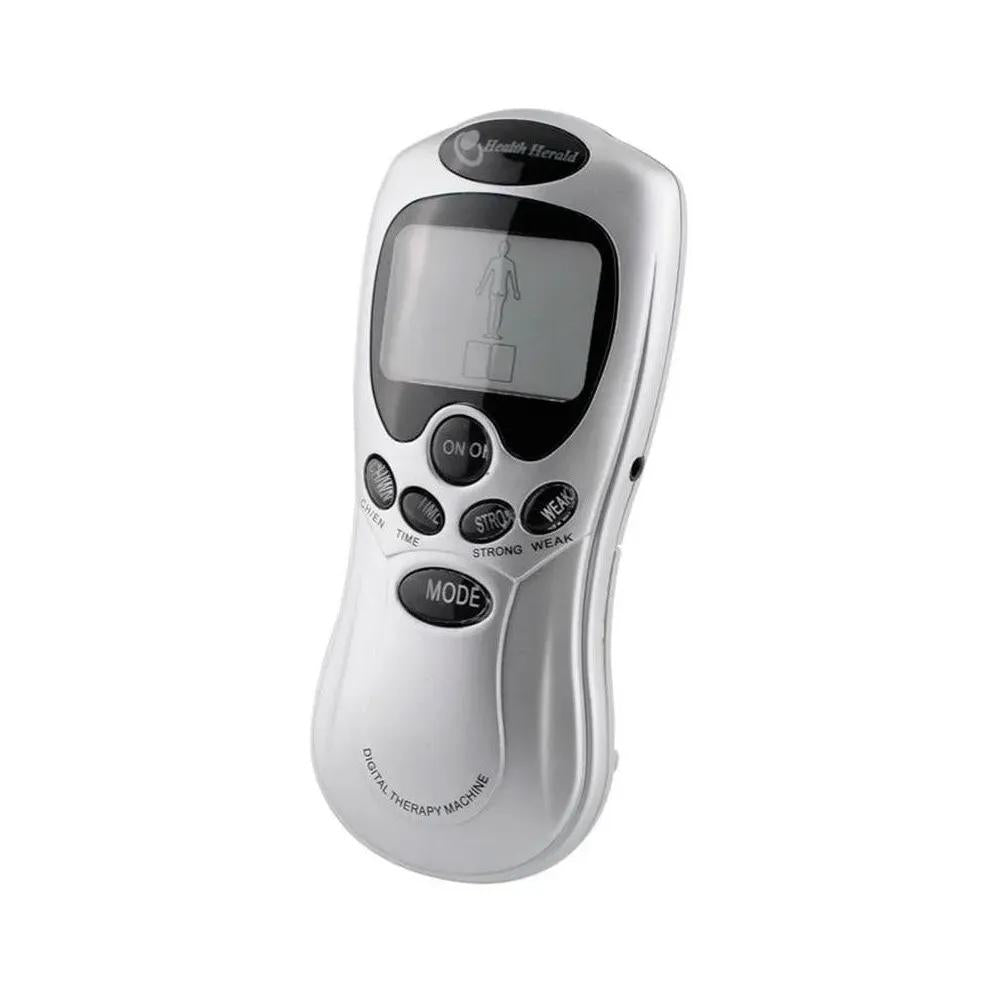 MASSAGEADOR ELÉTRICO DIGITAL PARA DORES TENSÃO MUSCULAR 4 ELETRODOS FISIOTERAPIA ACUPUNTURA