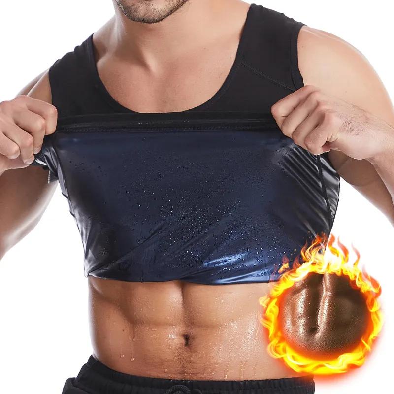 COLETE CAMISETA REGATA REDUTOR DE MEDIDAS PARA HOMEM - EMAGRECIMENTO RÁPIDO - PRETO - TAMANHO GG