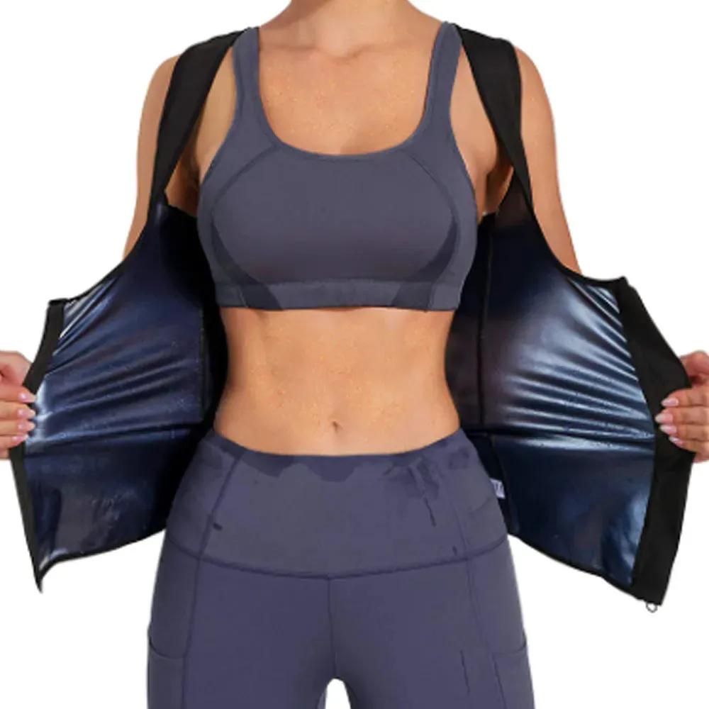 CAMISETA REGATA MODELADORA COM EFEITO SAUNA REDUTOR DE MEDIDAS COM ZÍPER P/M