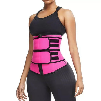 CINTO TÉRMICO PARA TREINO DE CINTURA FEMININA REDUTOR DE FORMA EMAGRECIMENTO - ROSA P